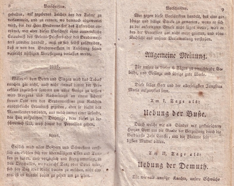 Lechenicher Wallfahrtsbuch von 1818