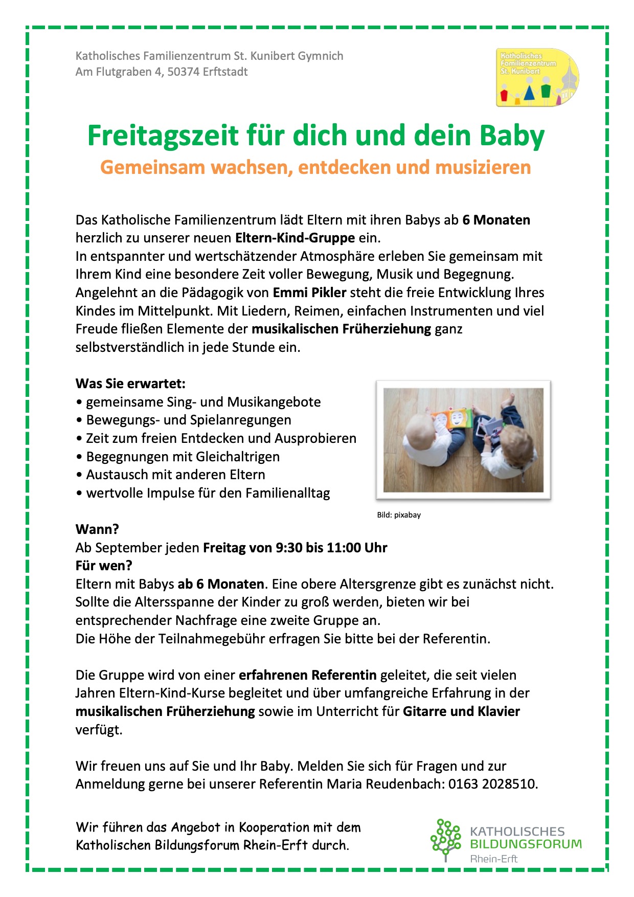 Plakat Eltern-Kind-Gruppe Plakat Eltern-Kind-Gruppe
